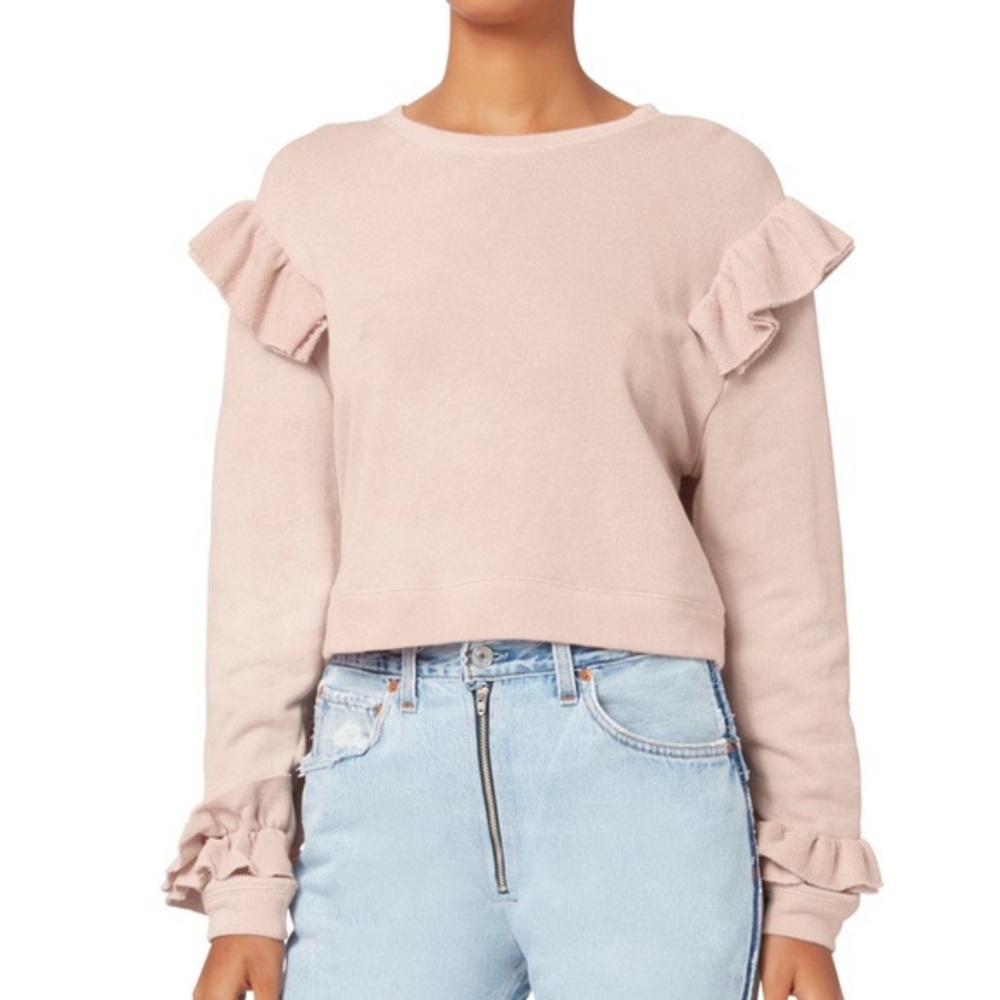 Loveshackfancy Ruffle Sleeve Pullover - image 1